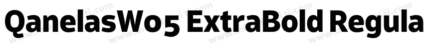 QanelasW05 ExtraBold Regular字体转换